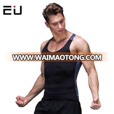 OEM Custom Running Singlets Gym Wear Bodybuilding Two-Tone Workout Bodybuilding Athletic Tank Tops Men Fitness